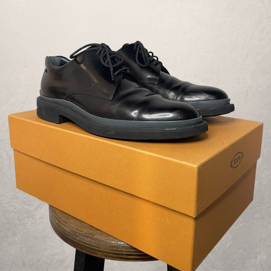 Tods black dress loafer shoes 43