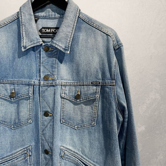 Tom Ford light blue denim jacket XL