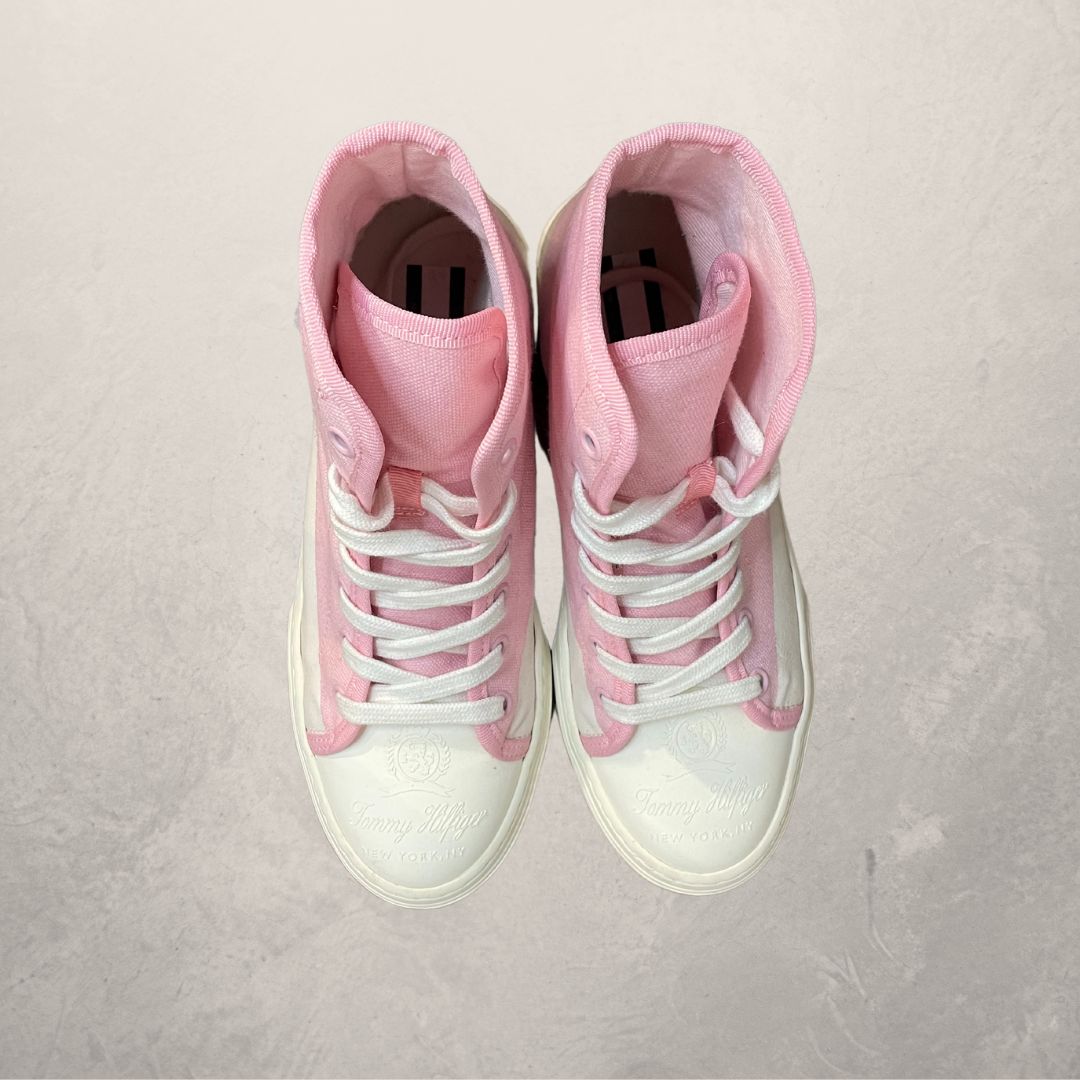 Tommy Hilfiger collectie roze platform sneakers 37