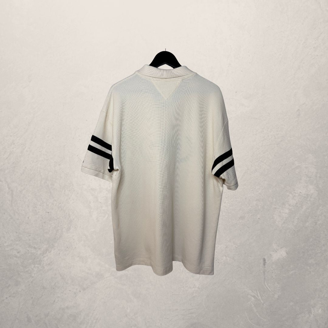 Tommy Hilfiger creme knitted polo XL
