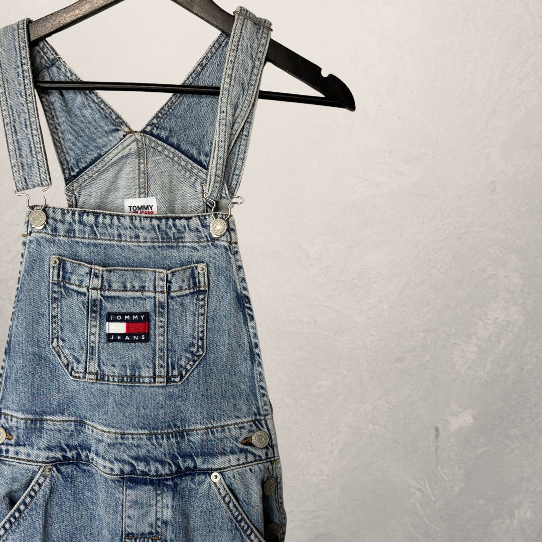 Tommy Hilfiger lichtblauwe spijkeroveralls XS