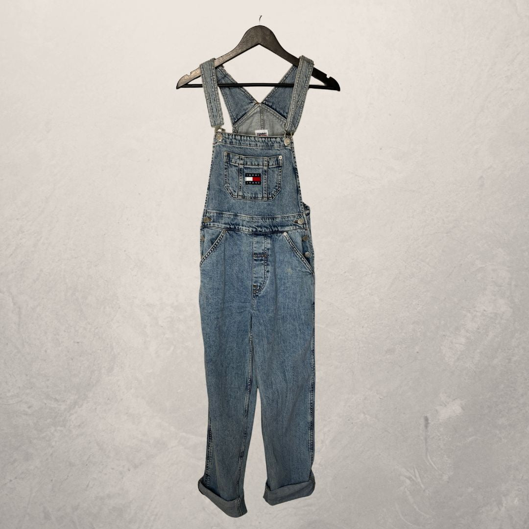 Tommy Hilfiger lichtblauwe spijkeroveralls XS