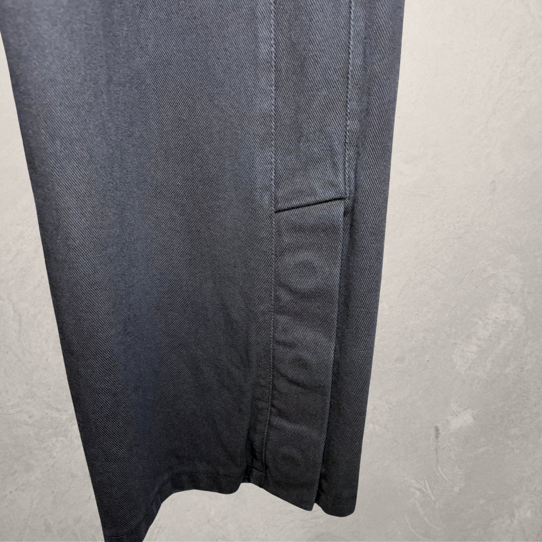 Tony Cohen marineblauwe katoenen broek met hoge taille 34