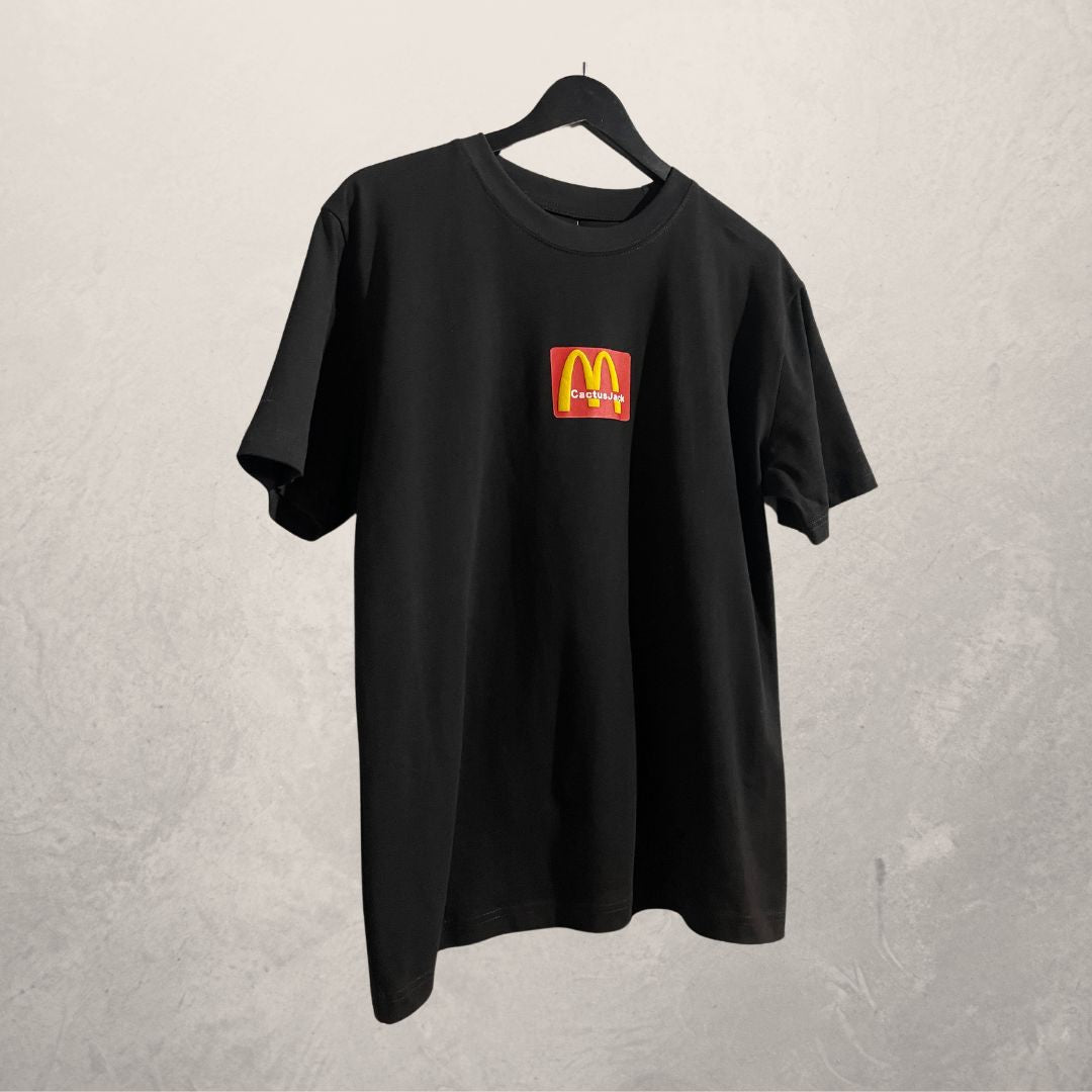 Travis Scott Cactus Jack zwart McDonalds grafisch t-shirt L