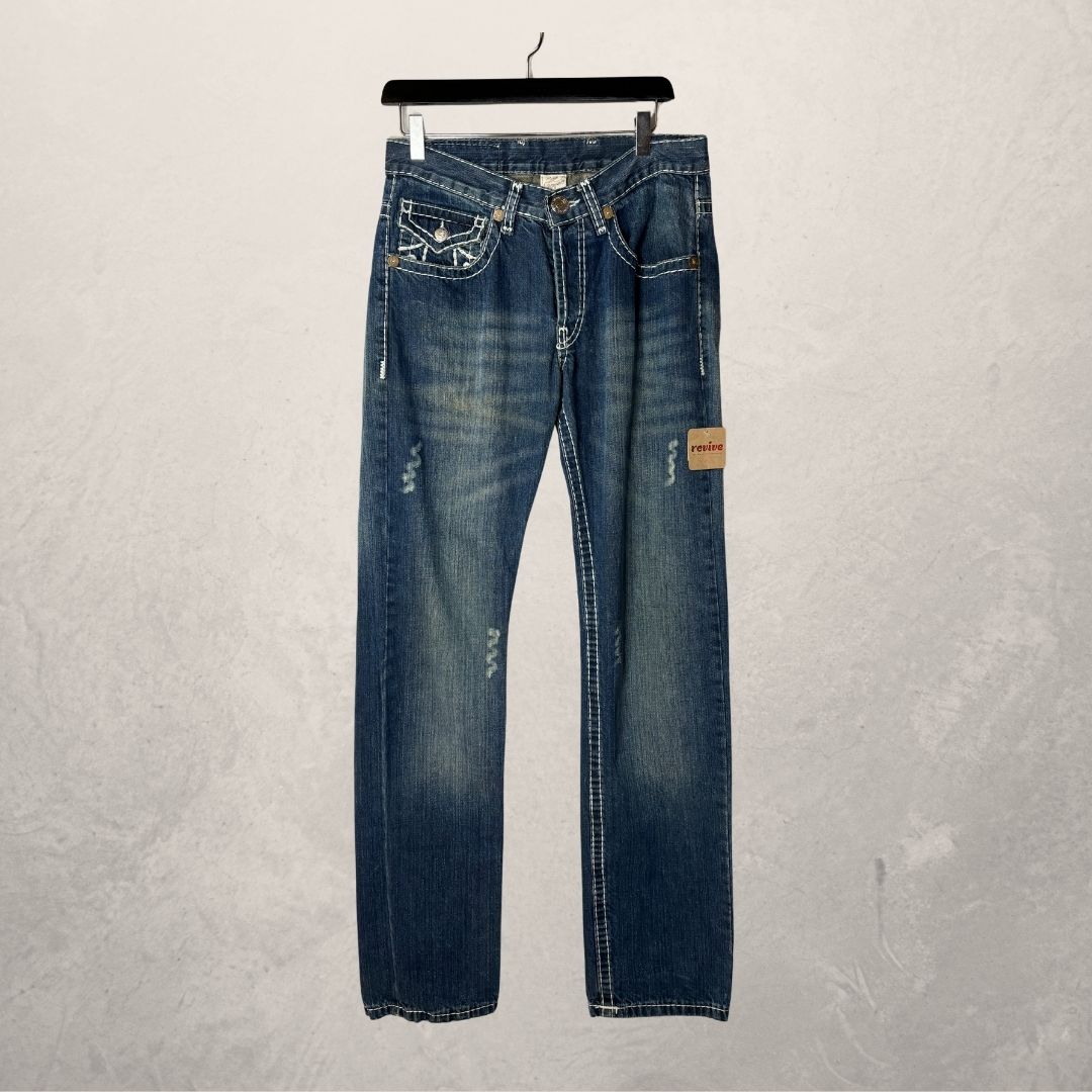 True Religion light-blue straight jeans 30x34