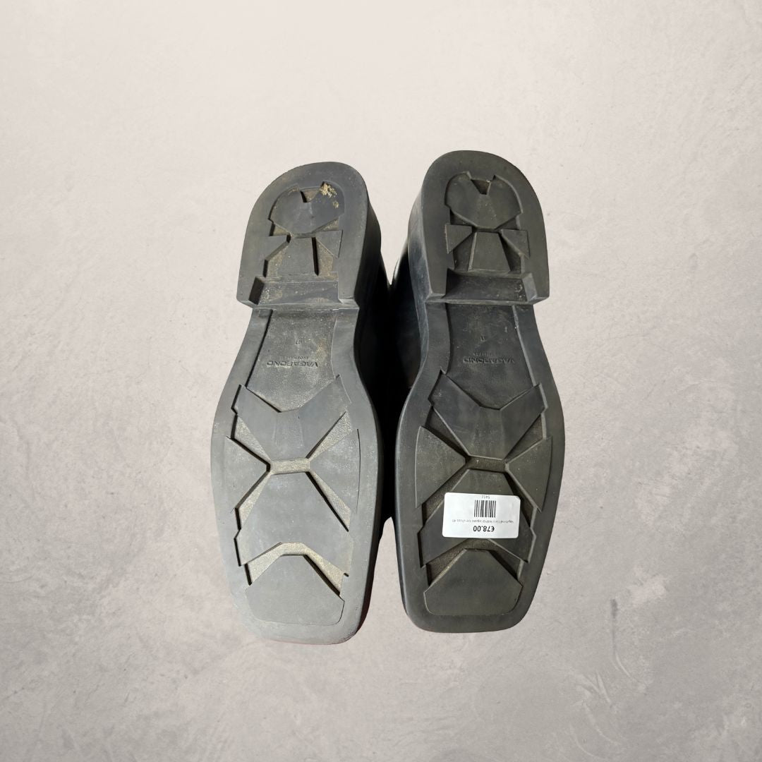 Vagabond zwarte leren schoenen met vierkante neus, maat 41