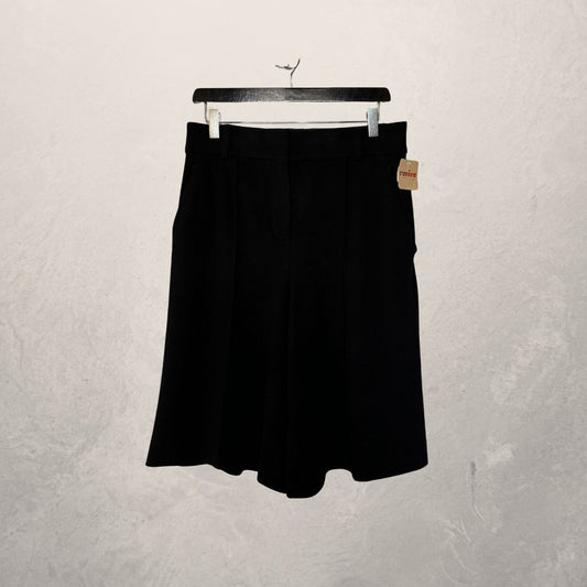 Vanilia black rib long shorts 38
