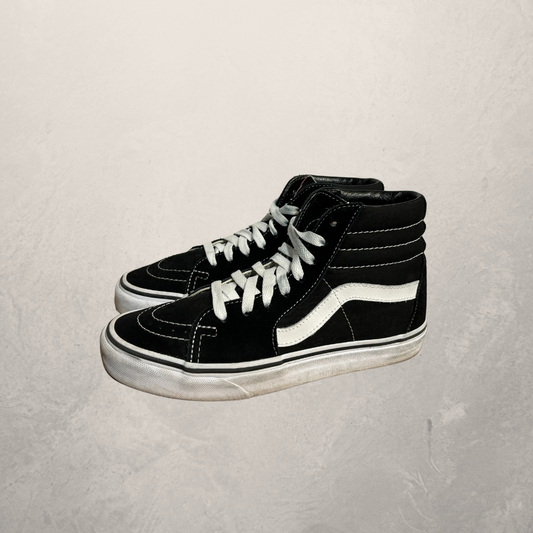 Vans black hi tops 38