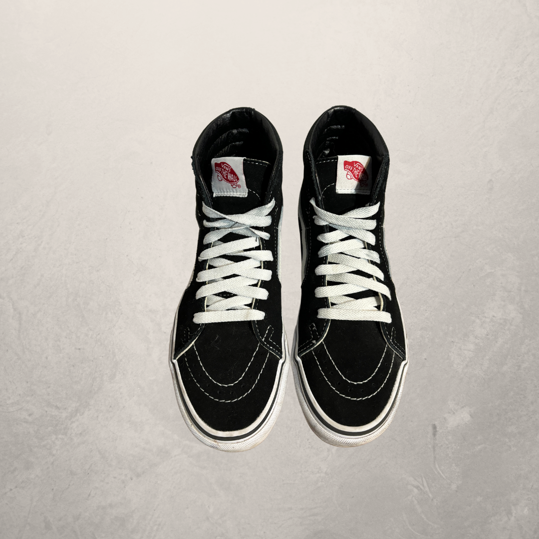 Vans black hi tops 38