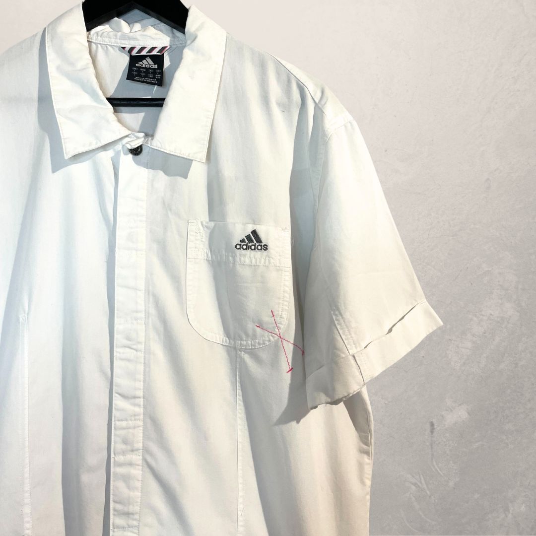 Vintage Adidas white shirt size L