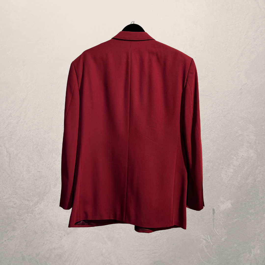 Vintage Amici bordeaux blazer 50 - Door @SelectedwithLove.nl