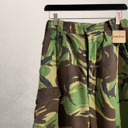 Vintage camouflage cargobroek S