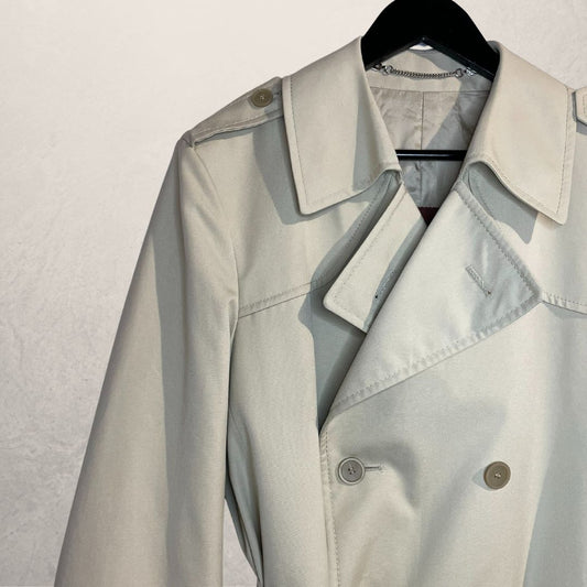 Vintage beige oversized trenchcoat L