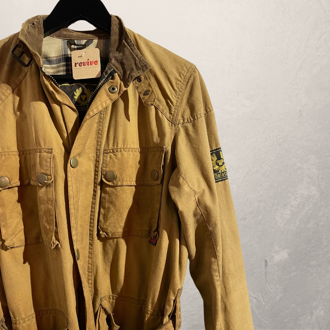 Vintage Belstaff beige army jacket S/M