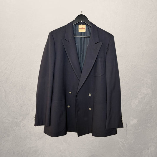 Vintage Burberry navy oversized blazer M/L