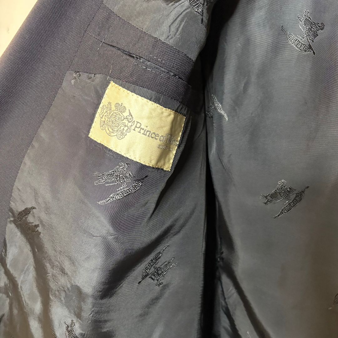 Vintage Burberry navy oversized blazer M/L