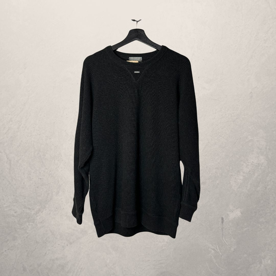 Vintage Carlo Colucci donkergrijze trui L