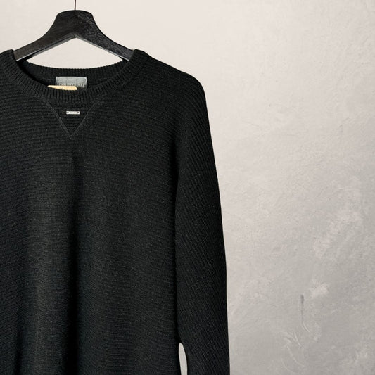 Vintage Carlo Colucci donkergrijze trui L