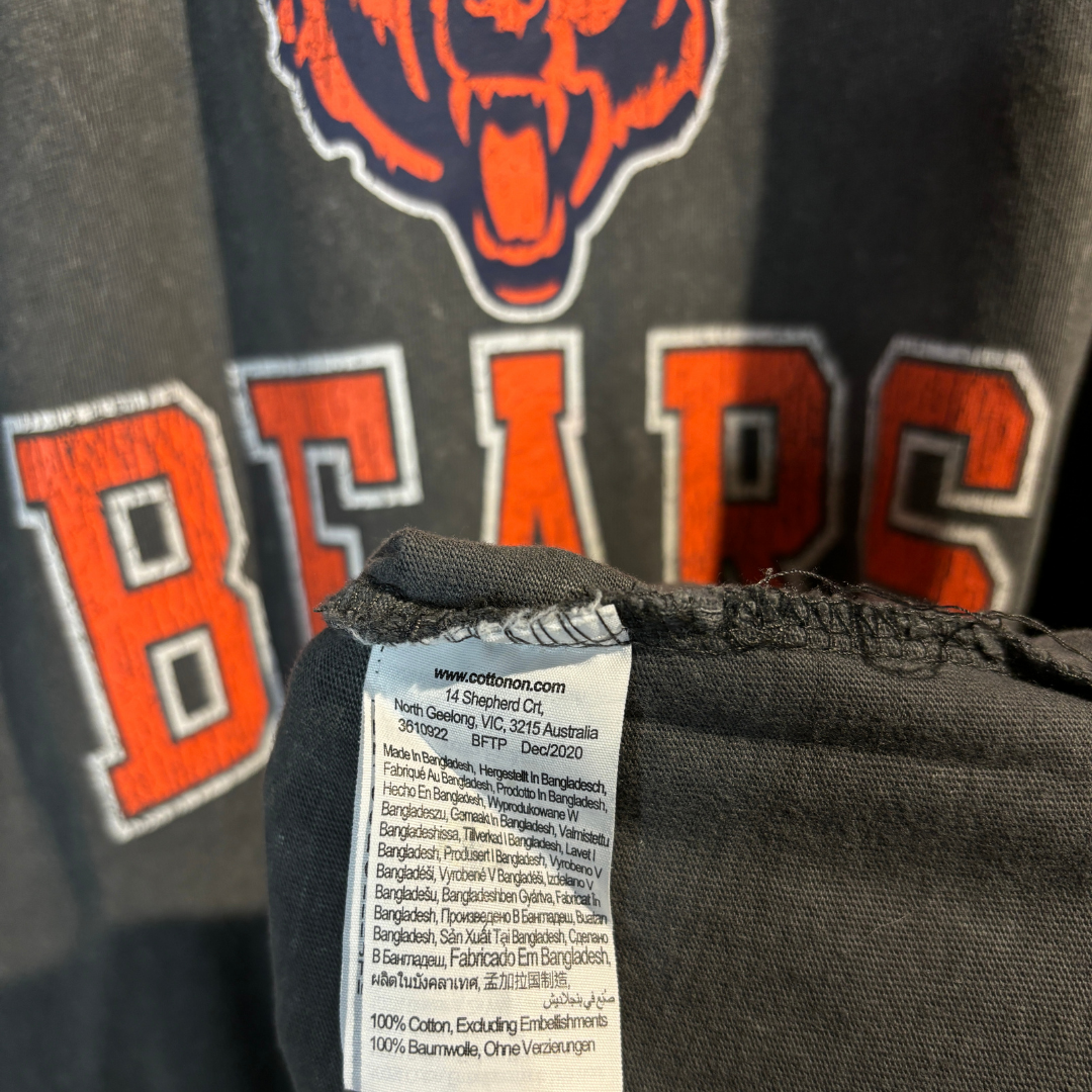 Vintage Chicago Bears grey t shirt M