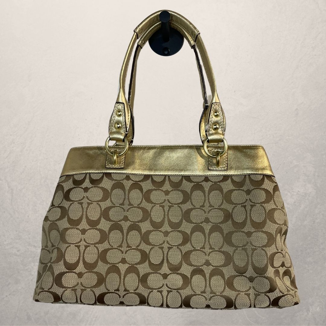 Gold shops Coach Handbag