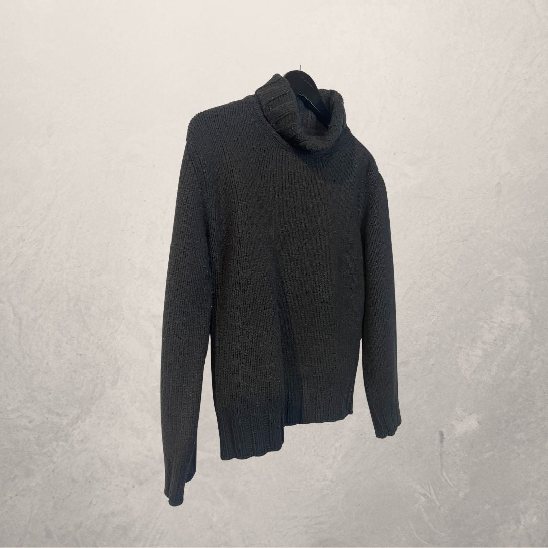 Vintage D&G black turtle neck jumper M