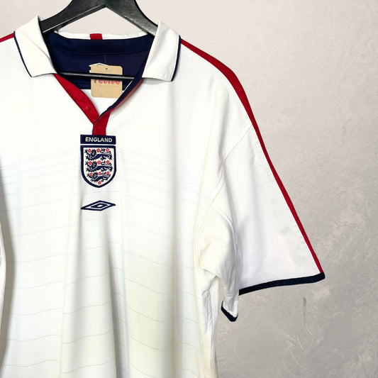 Vintage England white football jersey L