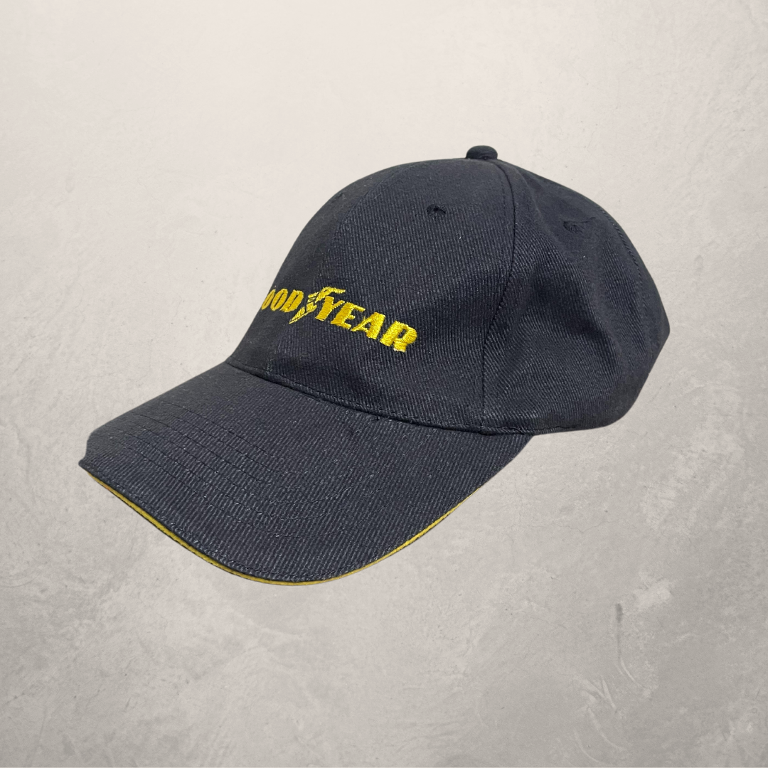 Vintage Goodyear black wash cap OS