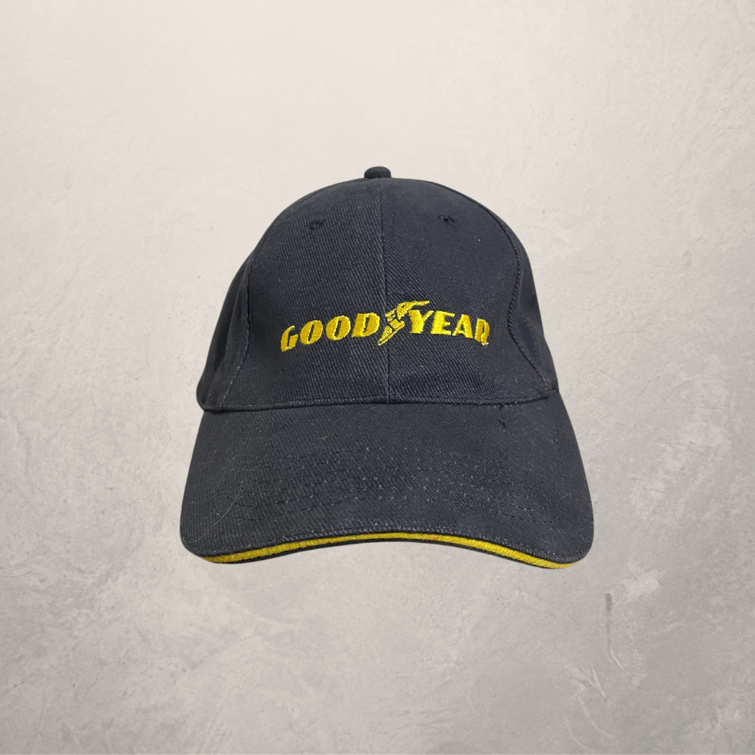 Vintage Goodyear black wash cap OS