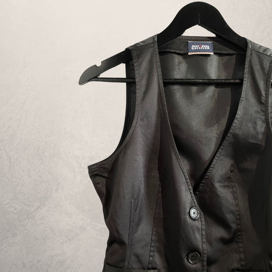 Vintage Jean Paul Gaultier black vest S/M