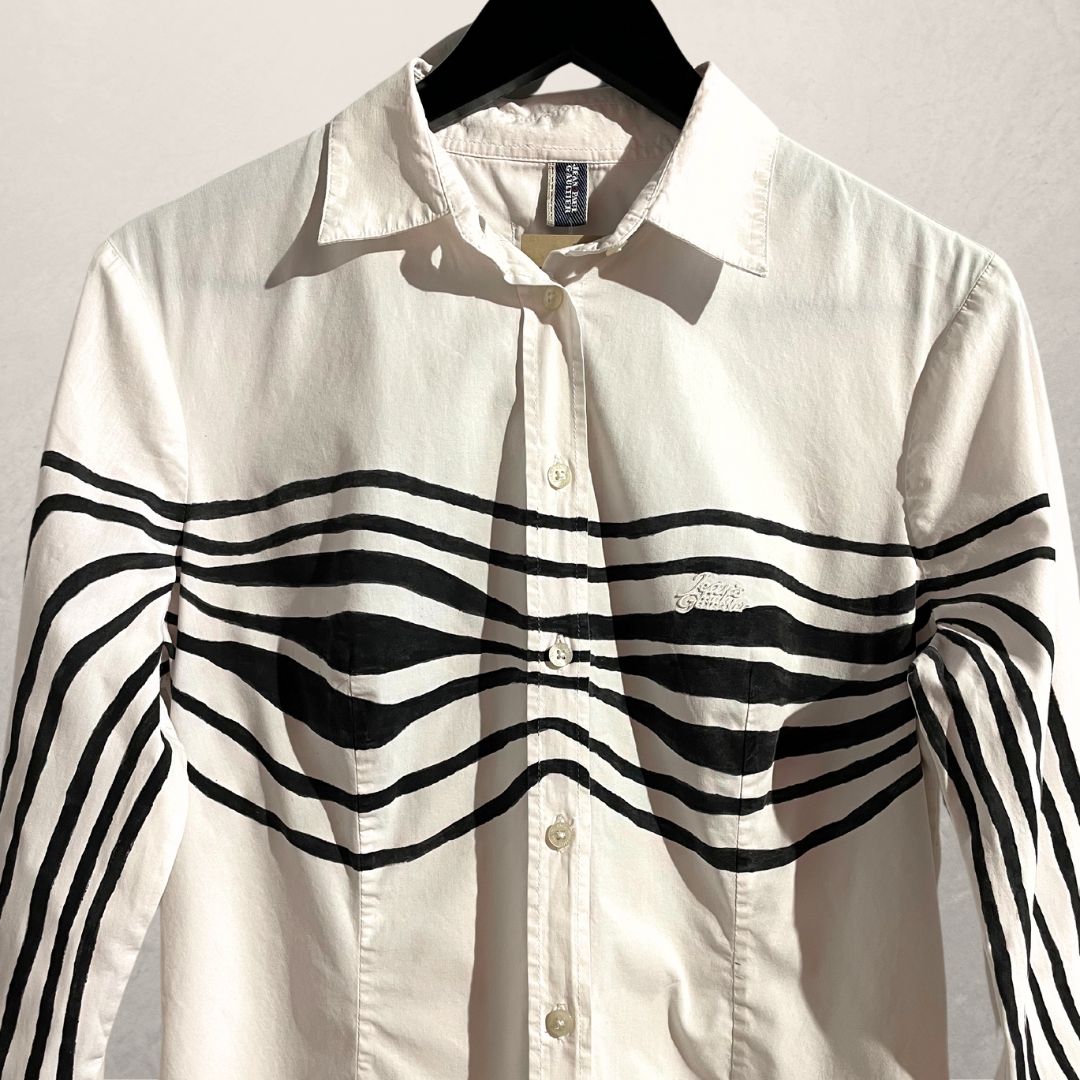 Vintage Jean Paul Gaultier shirt L- REWORKED by @home_is_a_runway