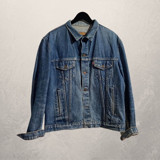 Vintage Levis mid blue denim jacket L