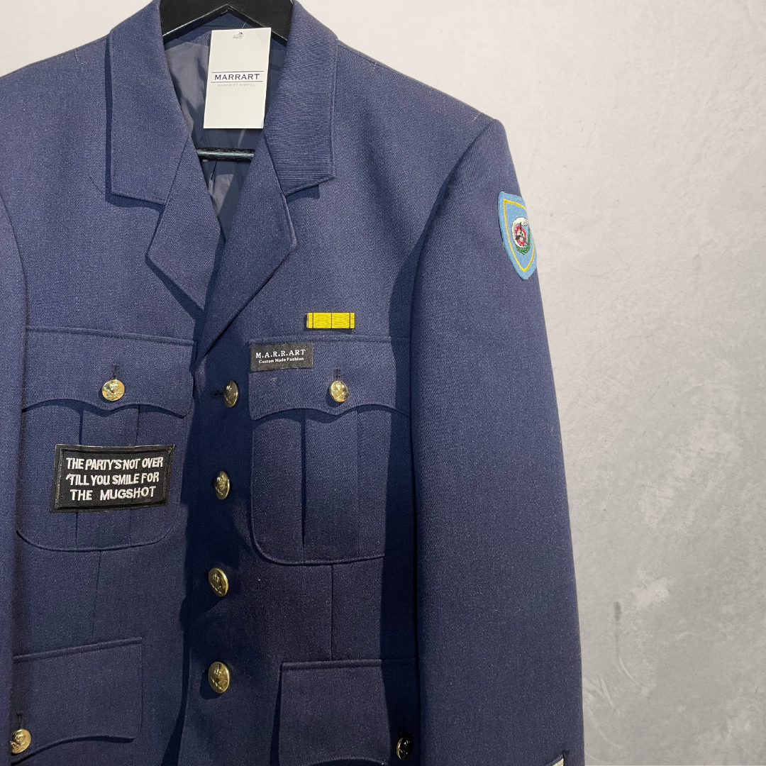 Vintage Navy seals patch work jacket M - by @M.a.r.r.art