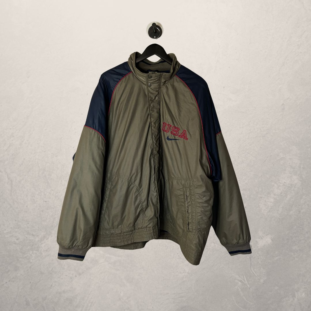 Vintage Nike Air green USA puffer jacket L