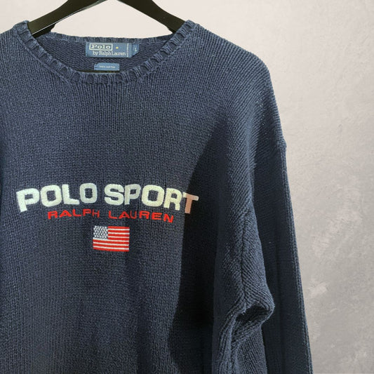 Vintage Ralph Lauren navy jumper L