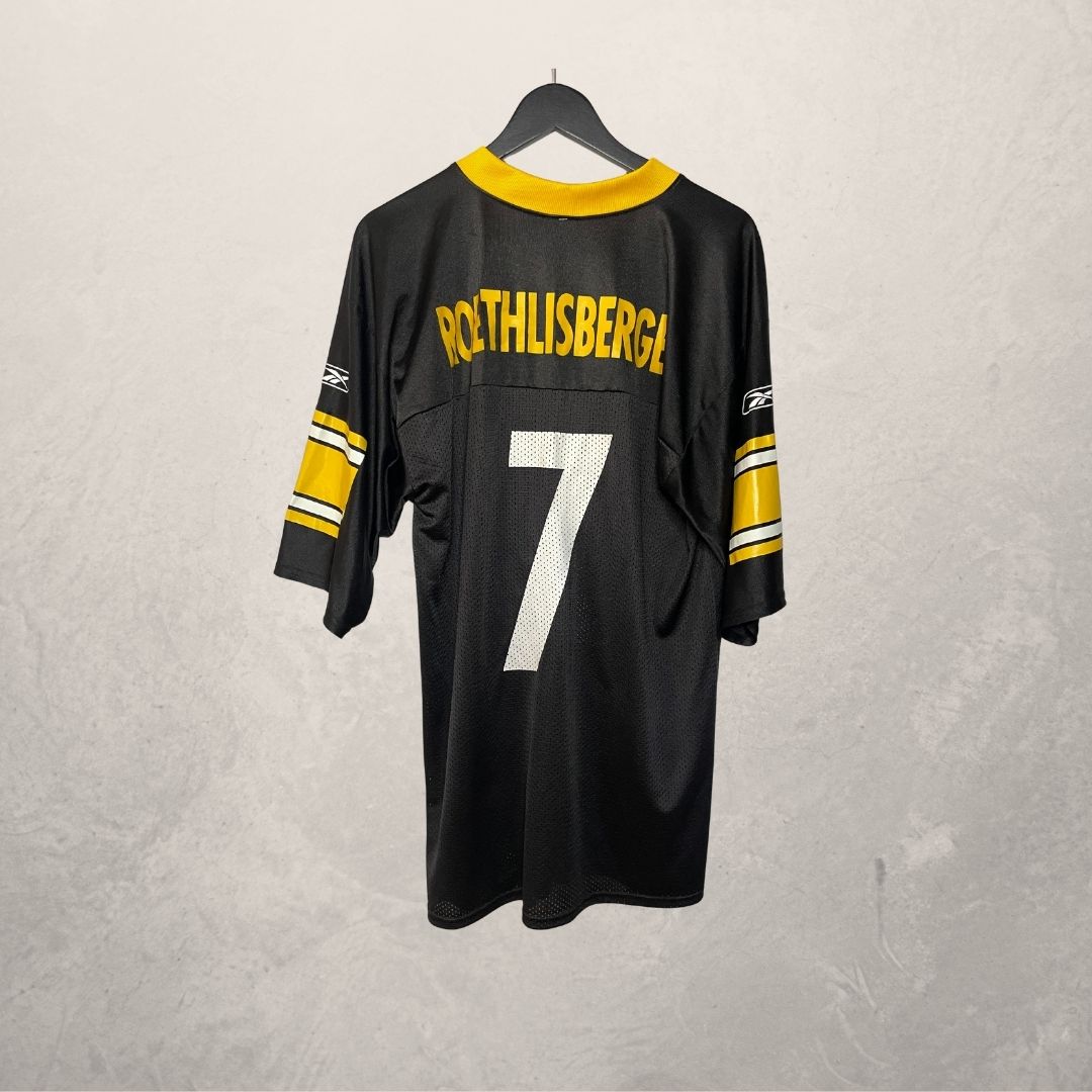 Vintage Steelers black/yellow NFL jersey L