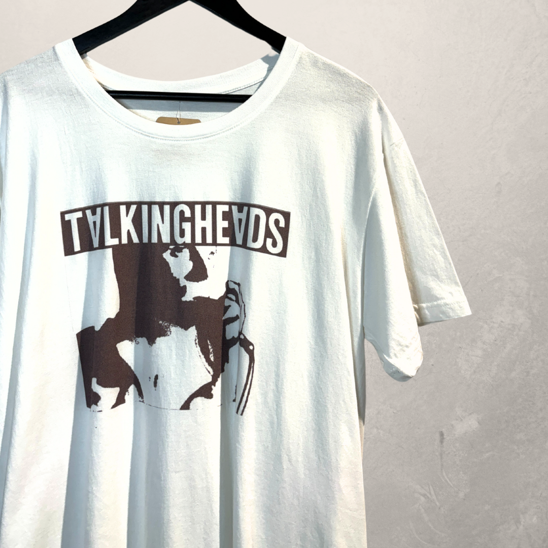 Vintage Talking Heads wit t-shirt L