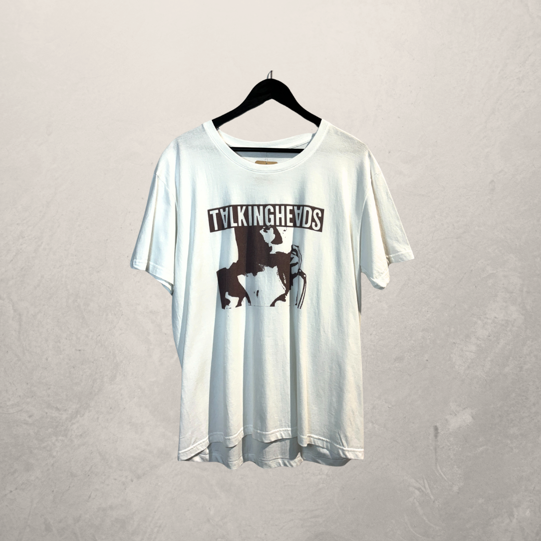 Vintage Talking Heads wit t-shirt L