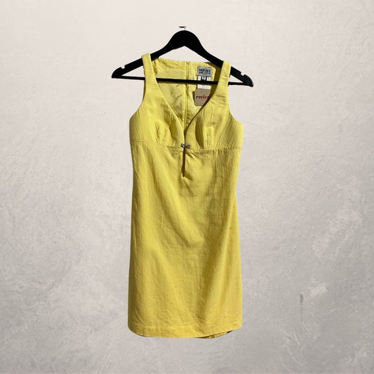Vintage VersaceJC yellow cotton dress S