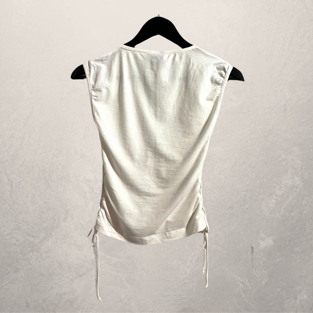 Vintage Versace white tank top S