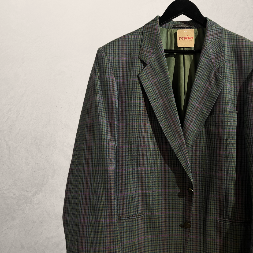 Vintage YSL green stripe blazer M/L