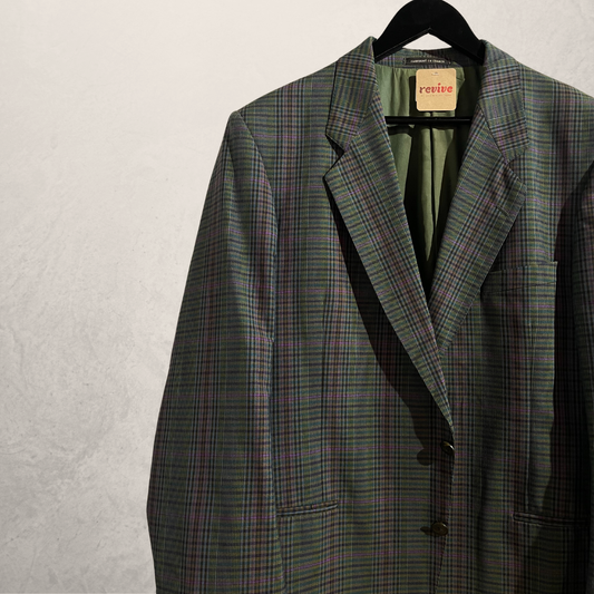 Vintage YSL green stripe blazer M/L
