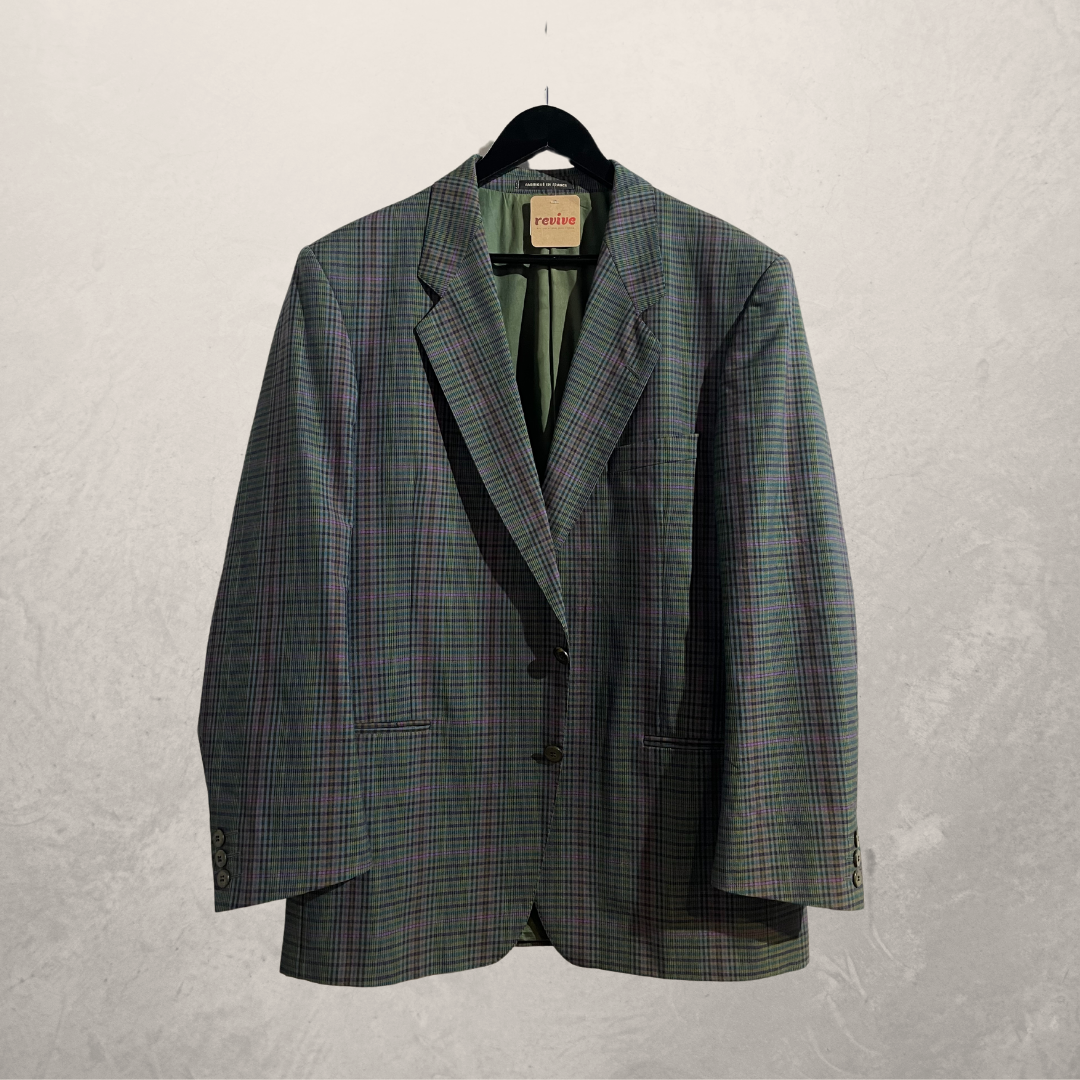 Vintage YSL green stripe blazer M/L