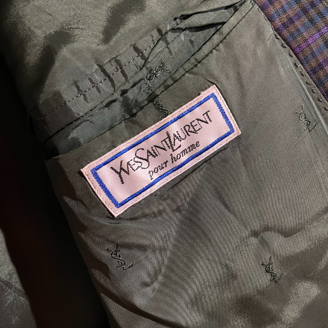 Vintage YSL green stripe blazer M/L