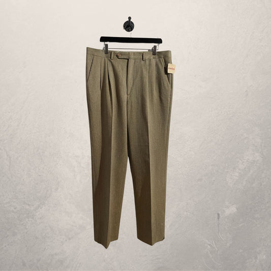 Vintage beige wool trousers XL