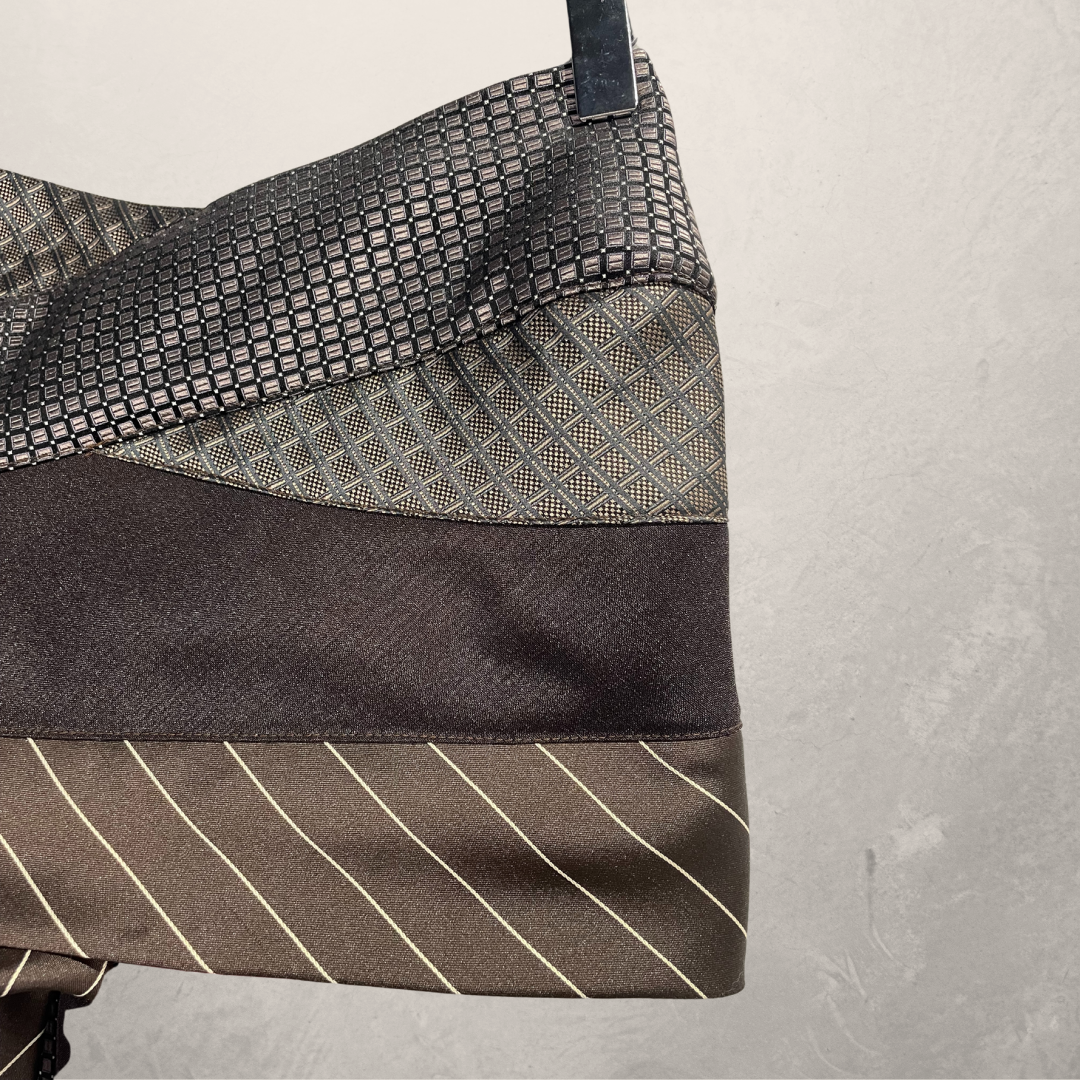 Vintage brown Bandeau tie top OS- By WNDYdesign