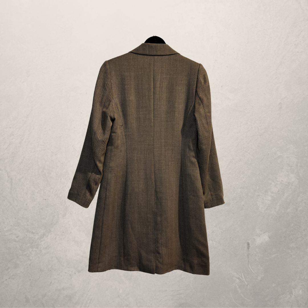Vintage bruine blazerjurk M