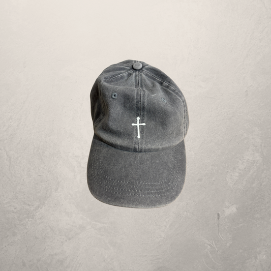 Vintage cross grey was honkbalpet OS