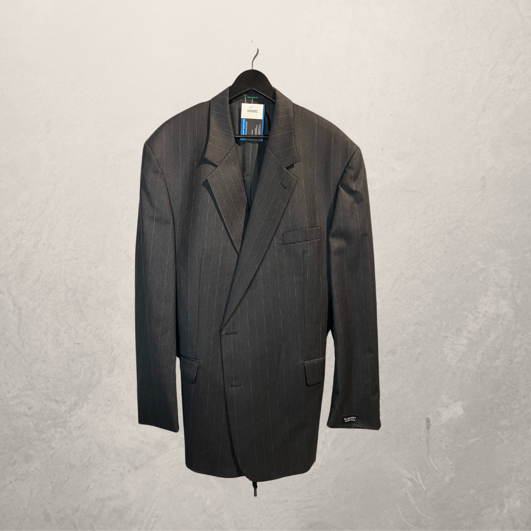 Vintage grey eyelet rouched back blazer OS- By M.a.r.r.art