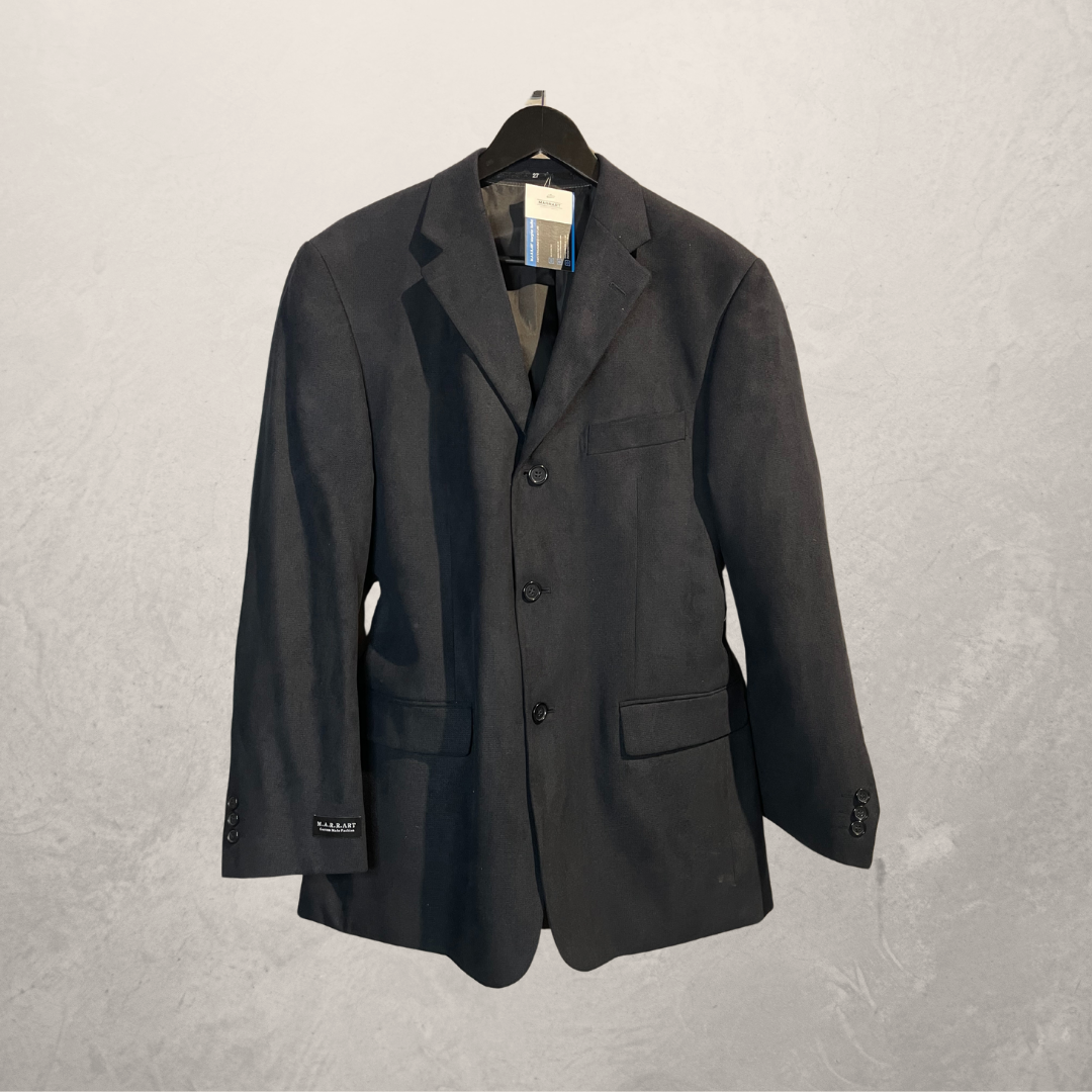 Vintage grey tie rope blazer OS- By M.a.r.r.art