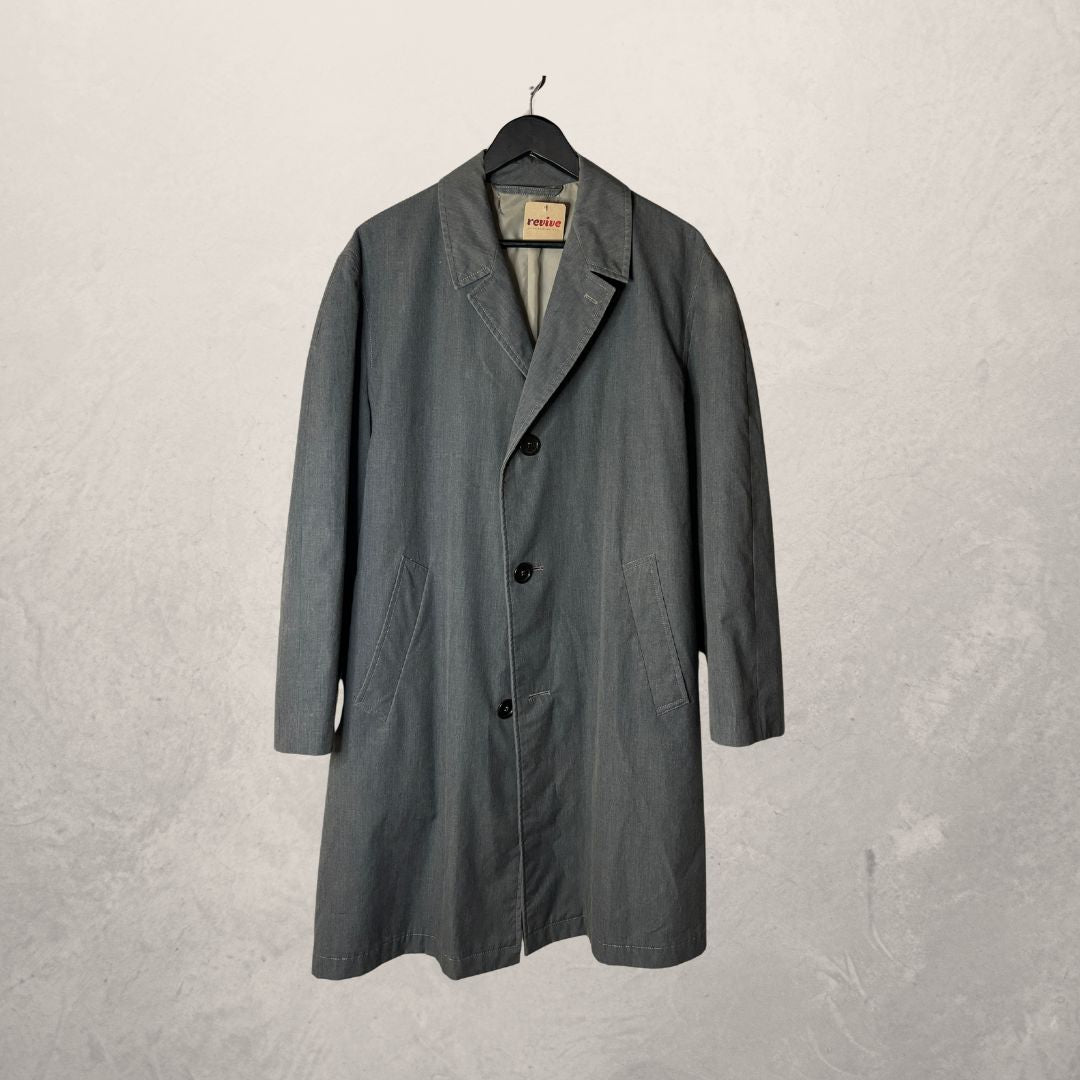 Vintage grey trench coat L